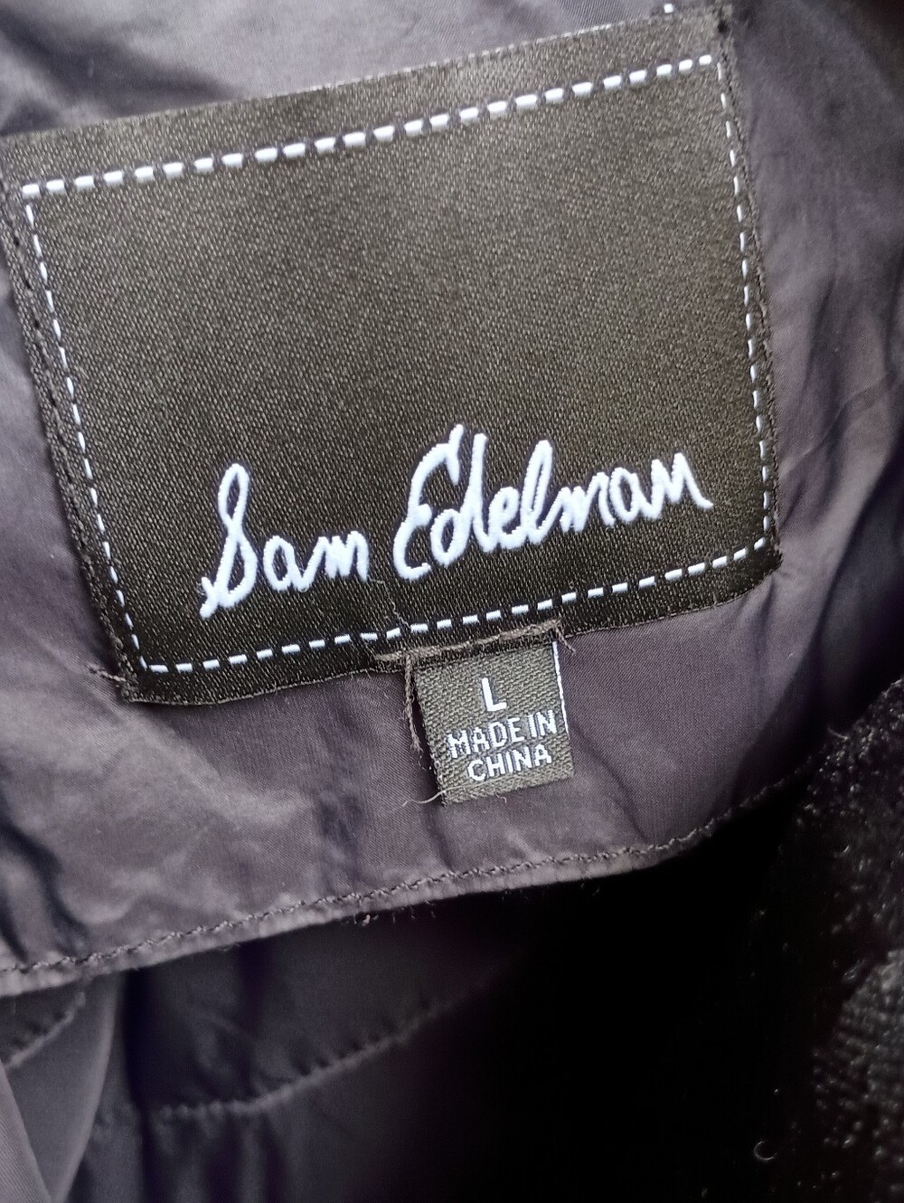 Sam Edelman Women's Black Light Weight Puffer Jacket_L - Picture 5 of 6